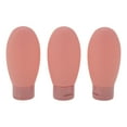 thumbnail image 1 of Unique Bargains 3 Pcs Travel Container Set Portable Travel Bottles Set Pink, 1 of 6