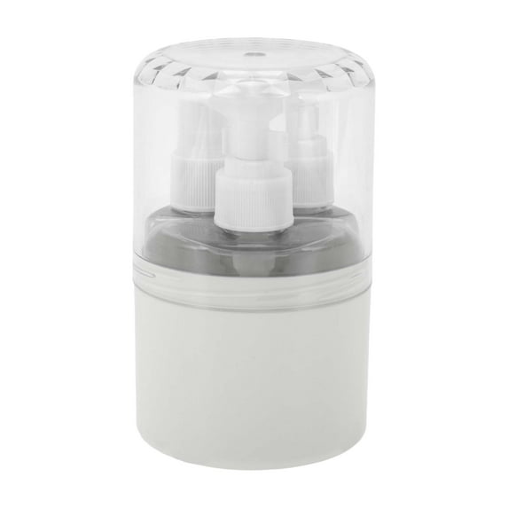 Unique Bargains 3 Pcs Travel Container Set Refillable Travel Bottles Set Gray