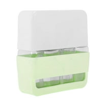 Unique Bargains 3 Pcs Travel Container Set Reusable Travel Bottles Set Green