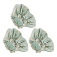 thumbnail image 1 of Unique Bargains 3 Pcs Women's Gold Butterfly Shower Cap for Bathroom Green, 1 of 5
