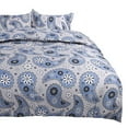 thumbnail image 1 of Unique Bargains 3-Piece Paisley Pattern Bedding Comforter Set with Pillow Sham King, 1 of 7