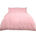 thumbnail image 1 of Unique Bargains 3 Pieces Pompoms Duvet Cover Bedding Set King Pink, 1 of 8