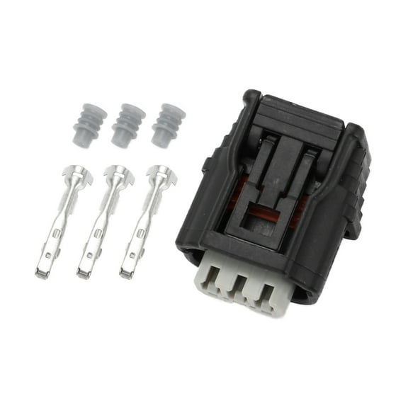 Unique Bargains 3 Pin 4 Bar Map Sensor Top Slot Connector Plug Female Wire Terminal for Honda