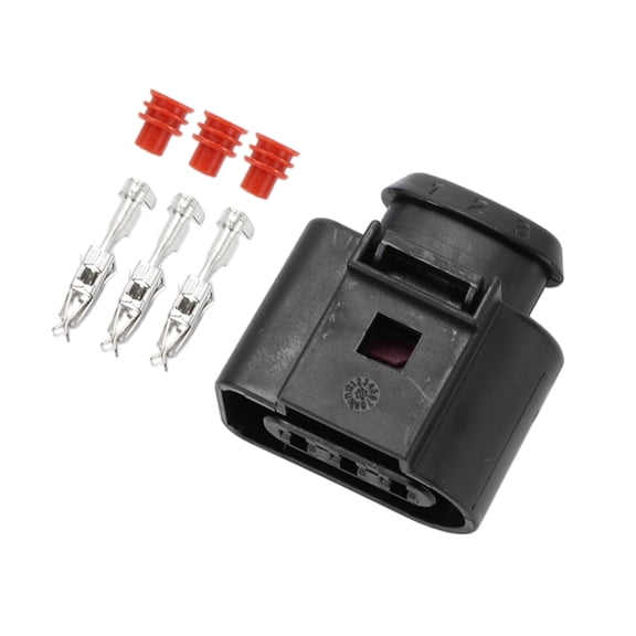 Unique Bargains 3 Pin Crankshaft Position Sensor Connector Plug Waterproof for Audi for VW No.1J0973723 1 Set