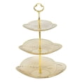 thumbnail image 1 of Unique Bargains 3 Tier Dessert Cupcake Stand Holder with Tiered Tray Brown, 1 of 6