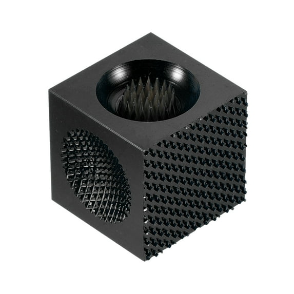 Unique Bargains 3 in 1 Billiard Pool Tip Shaper Cue Burnisher Cube Black