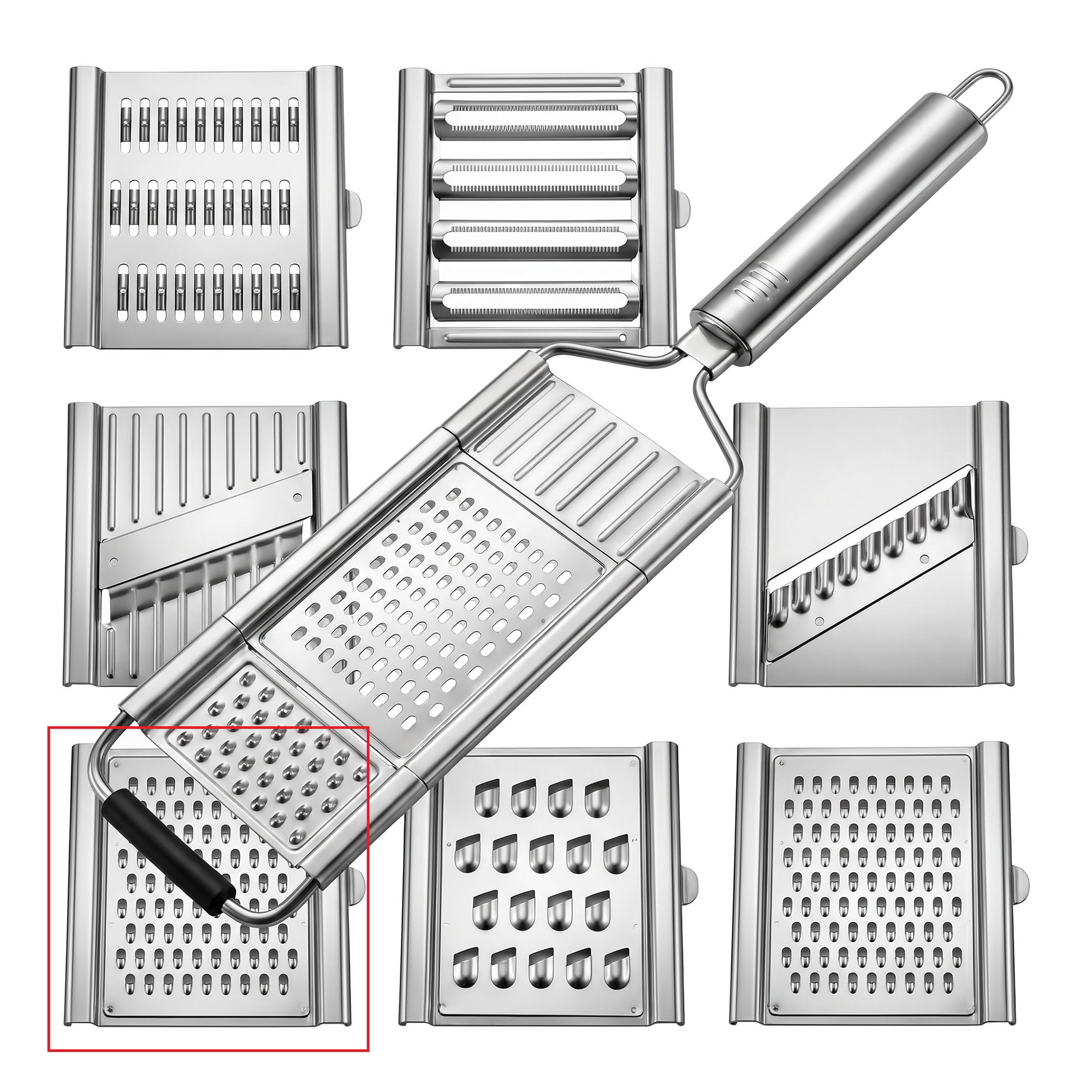 Unique Bargains 3-in-1 Kitchen Cutter for Slicing, Dicing & Shredding 7 in 1 3.3"x14"