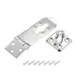thumbnail image 1 of Unique Bargains 3 inch Padlock Hasp Door Clasp Bolt Lock Latch Stainless Steel Silver Tone, 1 of 3