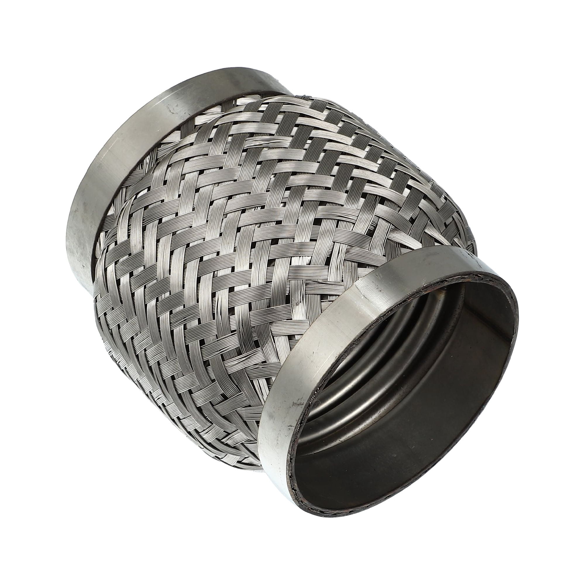 X AUTOHAUX 2"x6"x10" Car Exhaust Flexible Pipe - Stainless Steel Vibration Joint With Welding Extension, Universal Fit