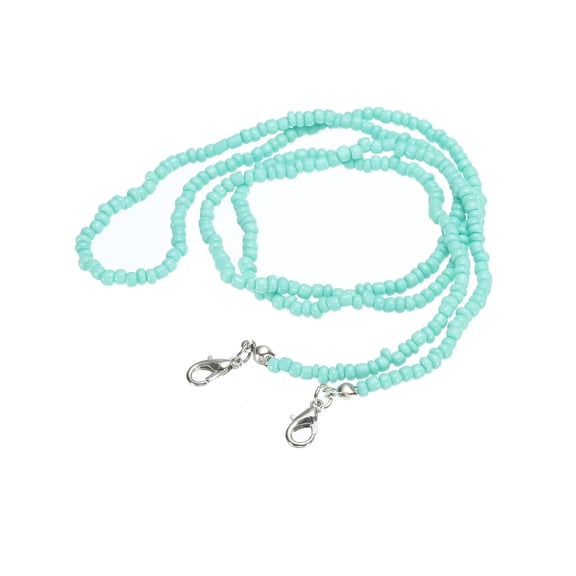 Unique Bargains 30' Beaded Eyeglass Chain Sunglasses Strap Holder Eyewear Retainer Chains, Green