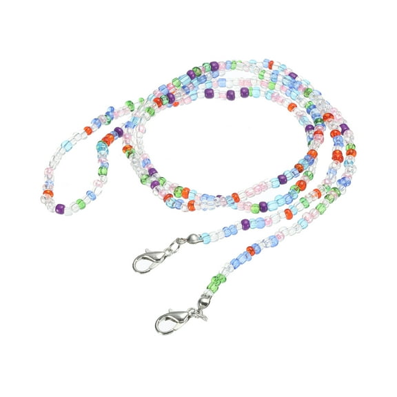 Unique Bargains 30' Beaded Eyeglass Chain Sunglasses Strap Holder Eyewear Retainer Chains, Pink