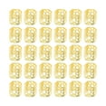thumbnail image 1 of Unique Bargains 30 Hair Cuffs Dreadlock Hollow Dreadlock Hair Clips Gold Tone, 1 of 5