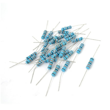 Unique Bargains 30 Pcs 2W 1% 330K Ohm Flameproof Axial Metal Film Resistor Assortment Kit