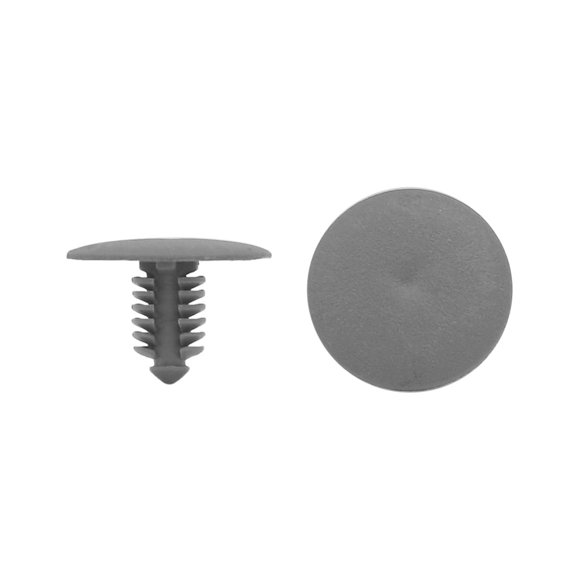Unique Bargains 30 Pcs 7mm Plastic Automobile Car Push Fastener Rivets Fender Clips Deep Gray