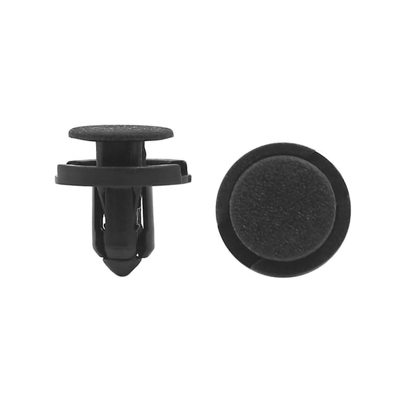 Unique Bargains 30pcs 8mm Hole Dia 18mm Head Plastic Rivets Fastener Push Clips for Car