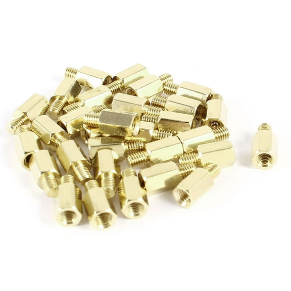 Unique Bargains 30 Pcs PCB Motherboard Standoff Hex Spacer Screw Nut M3 Male 4mm to Female 7mm