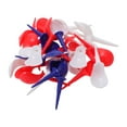 thumbnail image 1 of Unique Bargains 30 Pcs Portable chair-shaped Golf Tees 2.01" Multicolor, 1 of 5