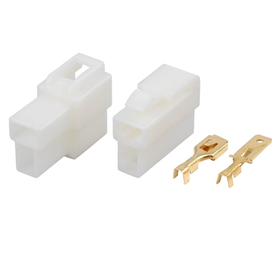 Unique Bargains 30 Sets Vehicle Circuit Latching Electrical Wire Connector Male Female Cable 6.3mm for Auto