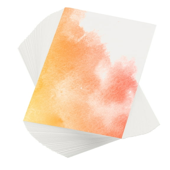 Unique Bargains 300 Pcs Cotton Watercolor Paper 110lb/230 GSM for Art Painting 4x6 Inch