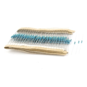 Electronic Component 1/4W Watt 470 Ohm 1% Shaft Through Hole Metal Film Resistor 300Pcs