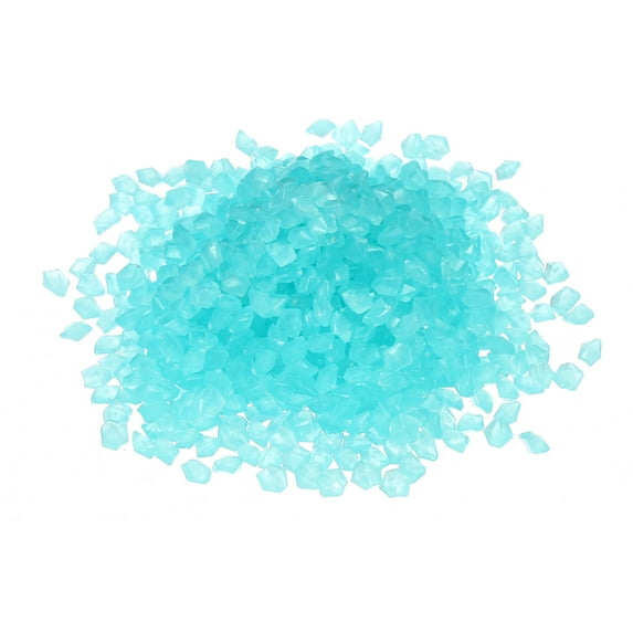 Unique Bargains 3000Pcs Glow Rocks 3-5mm Glow Pebbles Luminous Stones Decor DIY Blue