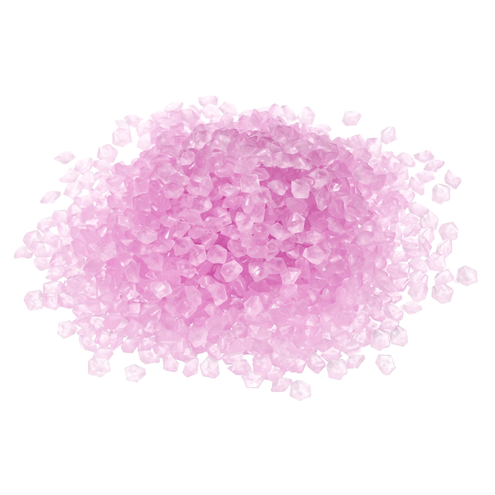 Unique Bargains 3000Pcs Glow Rocks 3-5mm Glow Pebbles Luminous Stones Decor DIY Purple