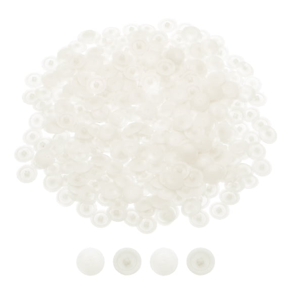 Unique Bargains 300Pcs Durable Plastic Screw Cap Covers Warm-White