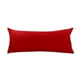 thumbnail image 1 of Unique Bargains 300TC Solid Egyptian Cotton Pillowcases Red Body 21" x 55", 1 of 7