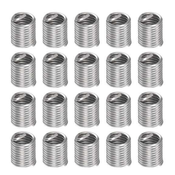 Unique Bargains 304 Stainless Steel Helical Wire Threaded Sleeve M8 x 1.25 2D