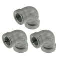 thumbnail image 1 of Unique Bargains 304 Stainless Steel Pipe Fittings 1/8"BSPT 90 Degree Female Thread Elbow Connector 3 Pcs, 1 of 8