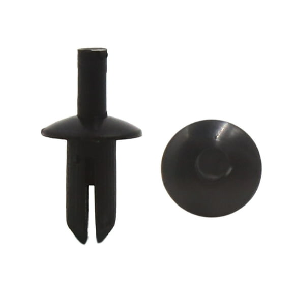 Unique Bargains 30Pcs 5mm Dia Hole Plastic Rivets Splash Guard Fastener Retainer Clips Black