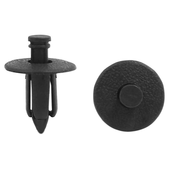 Unique Bargains 30Pcs Black Plastic Rivet Trim Fastener Clips 7 x 12 x 17mm