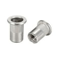 thumbnail image 1 of Unique Bargains 30Pcs M8 304 Stainless Steel Rivet Nuts Flat Head Insert, 1 of 3