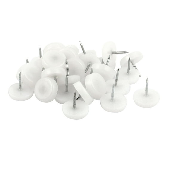 Unique Bargains 30Pcs Table Chair Foot Leg Floor Skid Glide Slide Pad Nail Protectors 18mm Dia