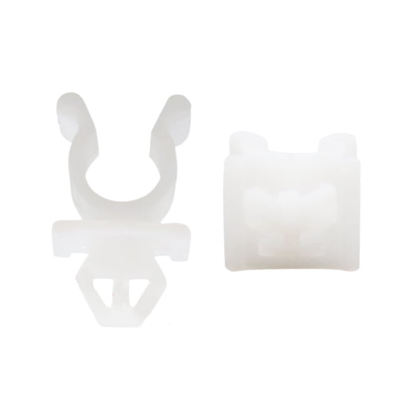 Unique Bargains 30Pcs White Plastic Rivets Hood Prop Rod Clip Support Clamp Holder 9mm for Car