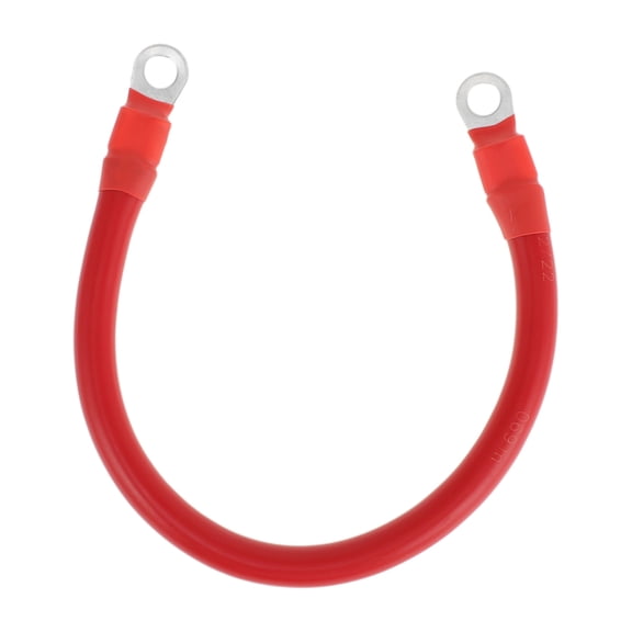Unique Bargains 30cm 4AWG Battery Inverter Cable 5/16" Battery Cable Tinned Copper Red