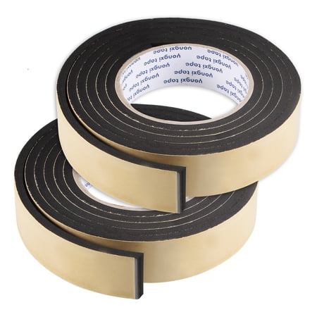 Unique Bargains 30mm Wide 5mm Thick 2m Long Weather Strip Foam Seal Tape 2 Count
