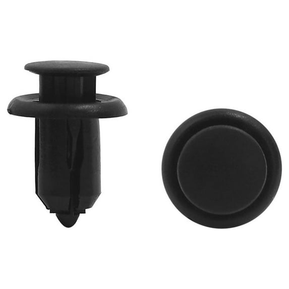 Unique Bargains 30pcs 10mm Dia Hole Car Fixing Clips Plastic Expanding Rivets Fasteners Black