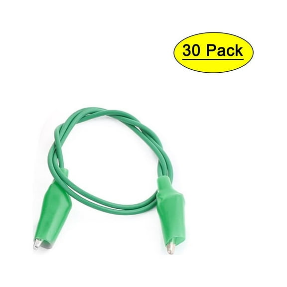 Unique Bargains 30pcs 50cm Length Colorful Double-ended Alligator Clips Test Leads Jumper Wire