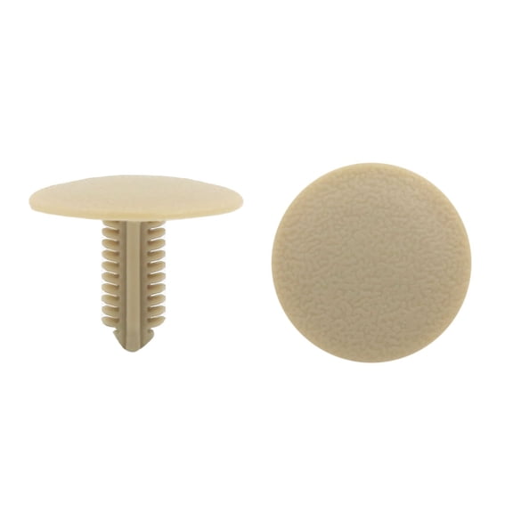 Unique Bargains 30pcs 7mm Hole 24.5mm Head Car Plastic Trim Door Panel Retainer Clip Rivet Beige
