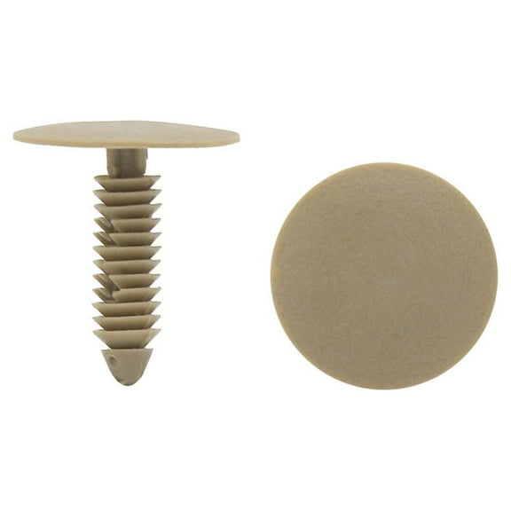Unique Bargains 30pcs 7mm x 25mm x 28mm Car Plastic Trim Door Panel Retainer Clips Rivet Beige