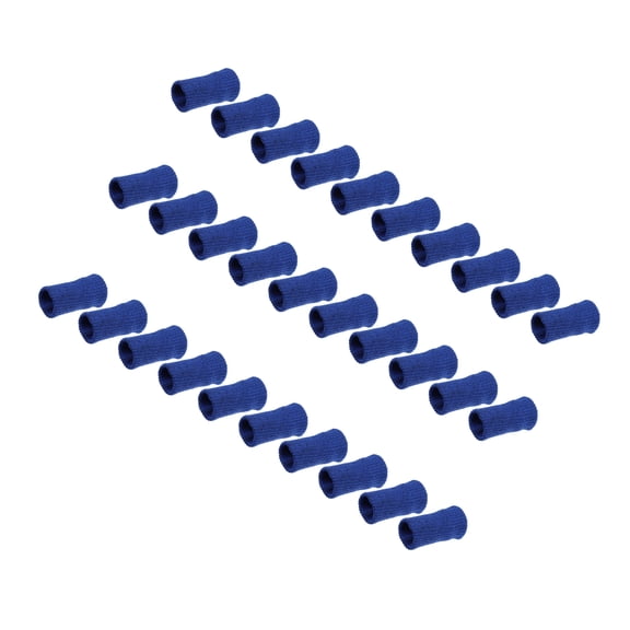 Unique Bargains 30pcs Breathable Finger Sleeves Thumb Braces Support Elastic Compression Protectors Blue