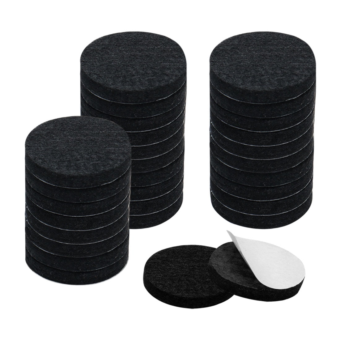 Unique Bargains 30pcs Felt Pads Round 2 Inch Self-stick Anti-scratch Floor Protector