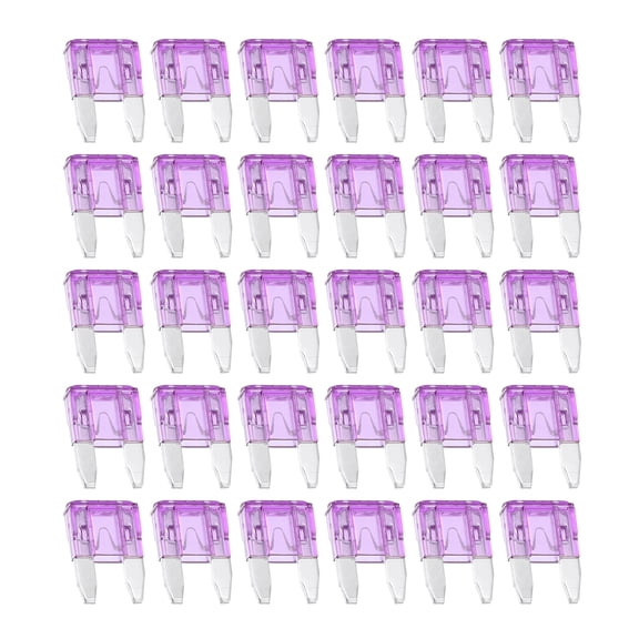 Unique Bargains 30pcs Small Blade Style Fuses 3A Blade Style Fuses Replacement for Automotive Car Boat Truck SUV
