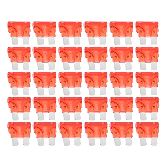Unique Bargains 30pcs Standard Blade Style Fuses 10A Blade Style Fuses for Automotive Car Boat Truck SUV RV