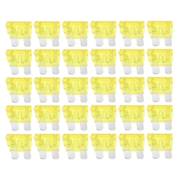 Unique Bargains 30pcs Standard Blade Style Fuses 20A Blade Style Fuses for Automotive Car Boat Truck SUV RV