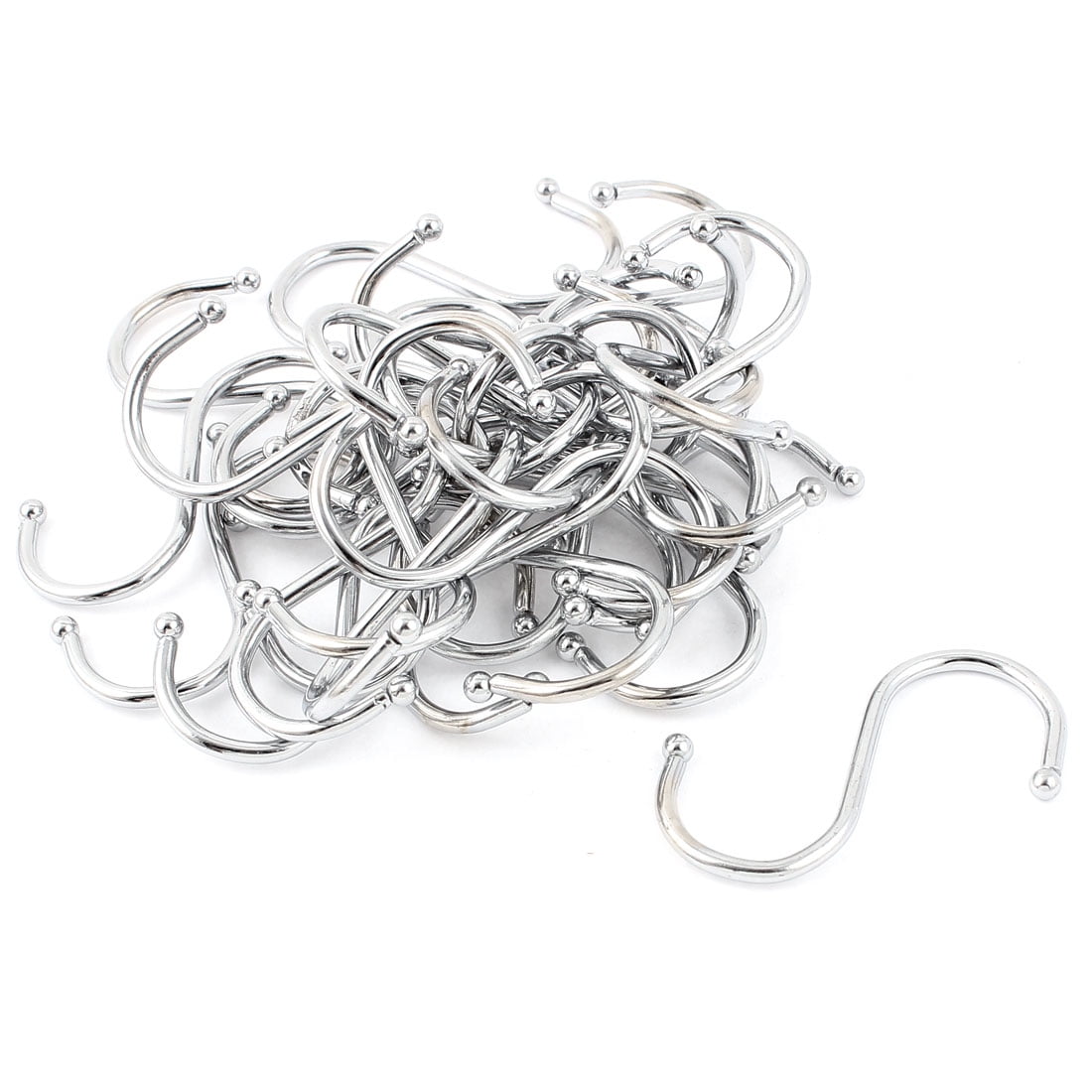 Unique Bargains 30pcs Utility Collection Hooks Stainless Steel S Shape