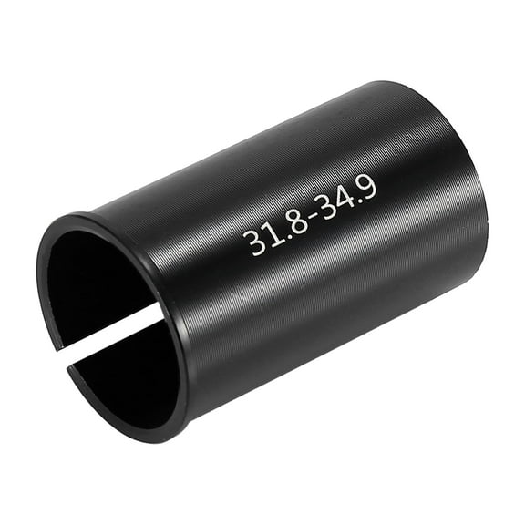 Unique Bargains 1.25" to 1.37" Bike Seat Post Tube Adapter Seatpost Reducing Sleeve Shim Adapter Aluminium Alloy Black