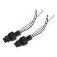 thumbnail image 1 of Unique Bargains 3157 Bulb Socket Harness for LED Bulbs Turn Signal Lights Brake Tail Lights Male Connector (Set of 2), 1 of 6
