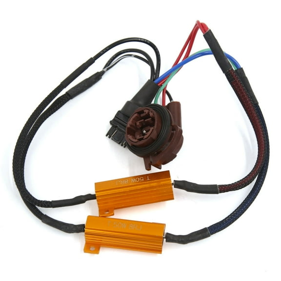 Unique Bargains 3157 Socket Vehicles Auto Car Free Load Resistor Decoder 50W